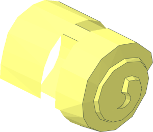 ~Minifig Backpack with Three Pouches and Bedroll - Bedroll Half