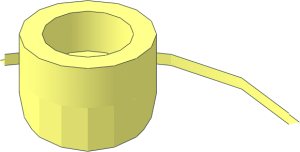 ~Dish  2 x  2 without Rim - Stud with Quarter Edge