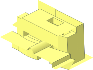 ~Monorail Wheel Chassis Bottom Subpart