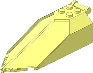 ~Windscreen 11 x  4 x  2.333 Pointed with Handle without Outside Faces