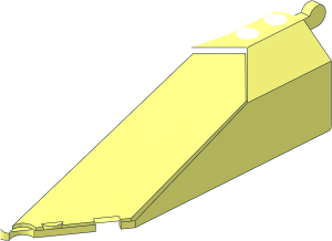 ~Windscreen 11 x  4 x  2.333 Pointed with Handle without Outside Faces - Half