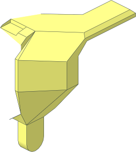 ~Cockpit  4 x  2 x  3 Front with Handle - Half