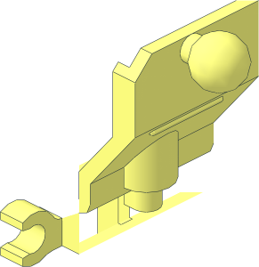 ~Cockpit  4 x  2 x  3 with Pinhole, Ball Joints and Clips - Half