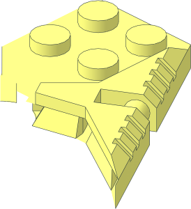 ~Plate  6 x  6 Hexagonal with Pin Hole and Handles 1/3