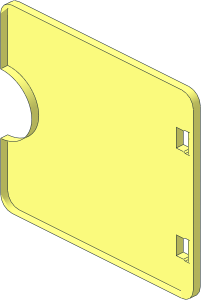 ~Duplo Door  1 x  4 x  3 with Cutout without Front