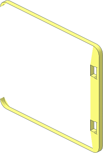 ~Duplo Door / Window  1 x  4 x  3 with Flat Top Common Geometry