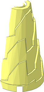 ~Cone  2 x  2 x  3 Jagged Half