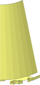 ~Cone Half 10 x  5 x  6 Bottom Rim 1/4