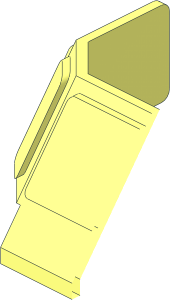 ~Train Front Sloping Top - Half