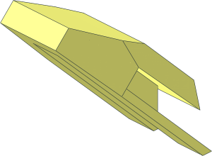 ~Technic Excavator Bucket  4 x  4 x  9 Tooth