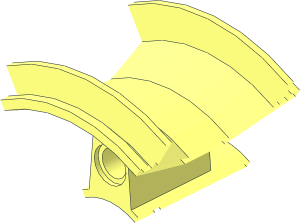 ~Wheel Rim 32 x 56 with Peghole and 6 Spokes with Pegholes - Spoke