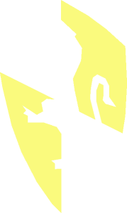 ~Brick  1 x  2 with Lion on Shield - Gold Detail