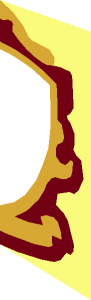 ~Brick  1 x  1 with Gryffindor House Lion Crest Emblem Pattern