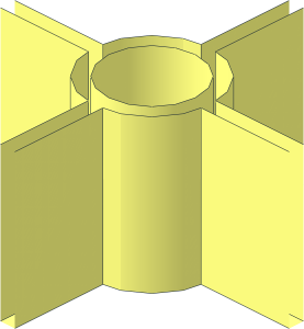 ~Brick 12 x 24 Underside Stud with Supporting Fillets