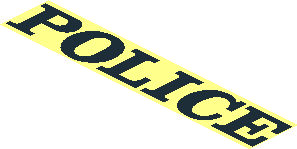 ~Pattern "POLICE" Black Bold ~Pattern "POLICE" Black Bold