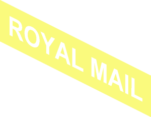 ~Brick  1 x  6 with "ROYAL MAIL" Text Background Pattern