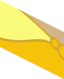 ~Brick  1 x  4 with Collar, Yellow Dress and Metallic Gold Necklace Pattern - Half