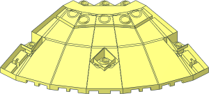 ~Panel 10 x 10 x  2.333 Quarter Saucer without Top Surface