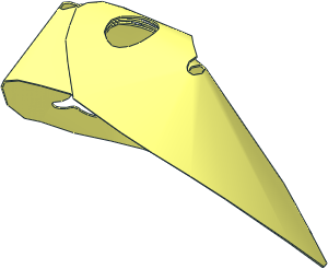 Figure Friends Cape Cloth Short with 2 Bottom Curves and 4 Heart Shaped Holes (Formed Shape 1)