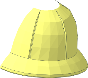 ~Minifig Hat Pith Helmet Half