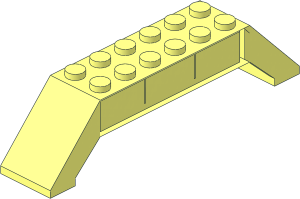 ~Slope Brick 45 10 x  2 x  2 Double without Decorated Surface