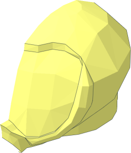 ~Minifig Helmet Round Bubble Half