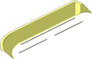~Boat Hull Floating 52 x 16 x  5 - Half