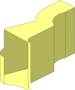 ~Plant Leaves  6 x  5 Swordleaf with U-Clip Half