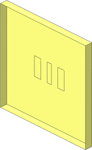 ~Roadsign Clip-on  2 x  2 Square without Front Face