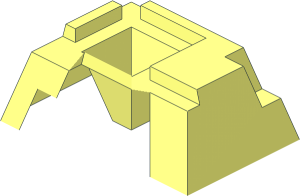 ~Baseplate 32 x 48 Raised with Corner Pits - Quarter Top