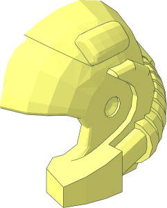 ~Minifig Helmet Mining Half