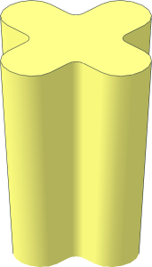 ~Plant Tree Palm Base  4 x  4 Trunk Section