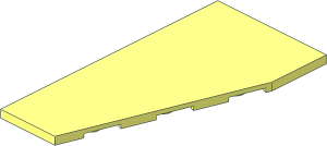 ~Wing  6 x 12 Left without studs