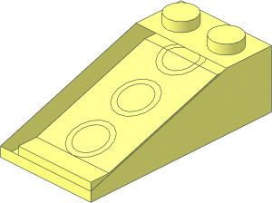 ~Slope Brick 18  4 x  2 without Top Face