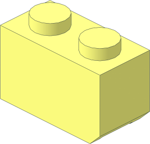 ~Hinge Brick  1 x  2 Locking 30364/30365 Common Region