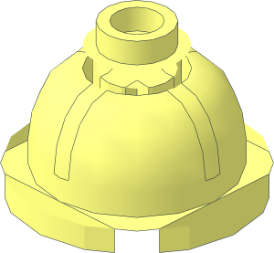 ~Cylinder  2 x  2 with Dome Top with Axle Hole and Hollow Stud