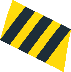 ~Minifig Helmet Star Wars Rebel Pilot - Yellow & Black Pattern