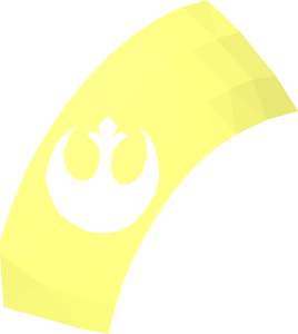 ~Minifig Helmet Star Wars Rebel Pilot - Rebel Logo Frame