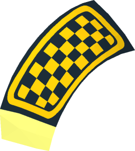 ~Minifig Helmet SW Rebel Pilot with Checkered Pattern Top Side