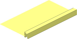 ~Car Track 32 x 16 x  1 - Straight Section