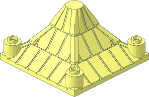 ~Roof  6 x  6 x  3 without Top Stud