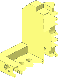 ~Cockpit  6 x  6 x  2.667 with Click Hinge - Half