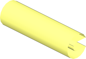 ~Technic Grille  6 x  4 x  3 with  2 Pins and  2 Pin Holes - Inner Bar