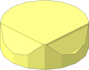~Car Base  4 x 10 x  1.333 - Stud with  2 Chamfers