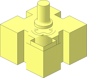 ~Brick 12 x 12 with Support Pins - Corner