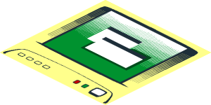 ~Tile  2 x  2 with Green Monitor Screen Pattern