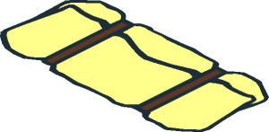 ~Tile  1 x  2 with Bedroll Pattern - Bedroll