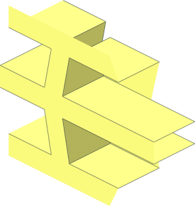 ~Technic Tread Frame 5-point Arm End