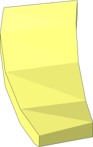 ~Technic Beam  7 x  1 Liftarm with Ribs and Fan - Fan Blade