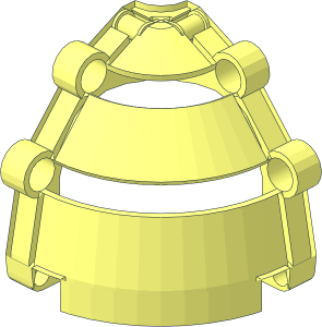 ~Technic Dome  6 x  6 x  7 without Top Surfaces